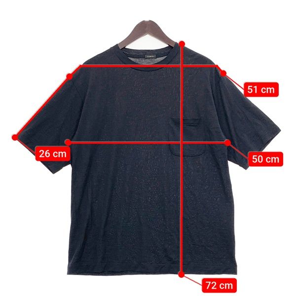 【名作✨】COMOLI コモリ 綿天竺長袖Tシャツ 黒 2サイズ 入手困難◎ COMOLI 