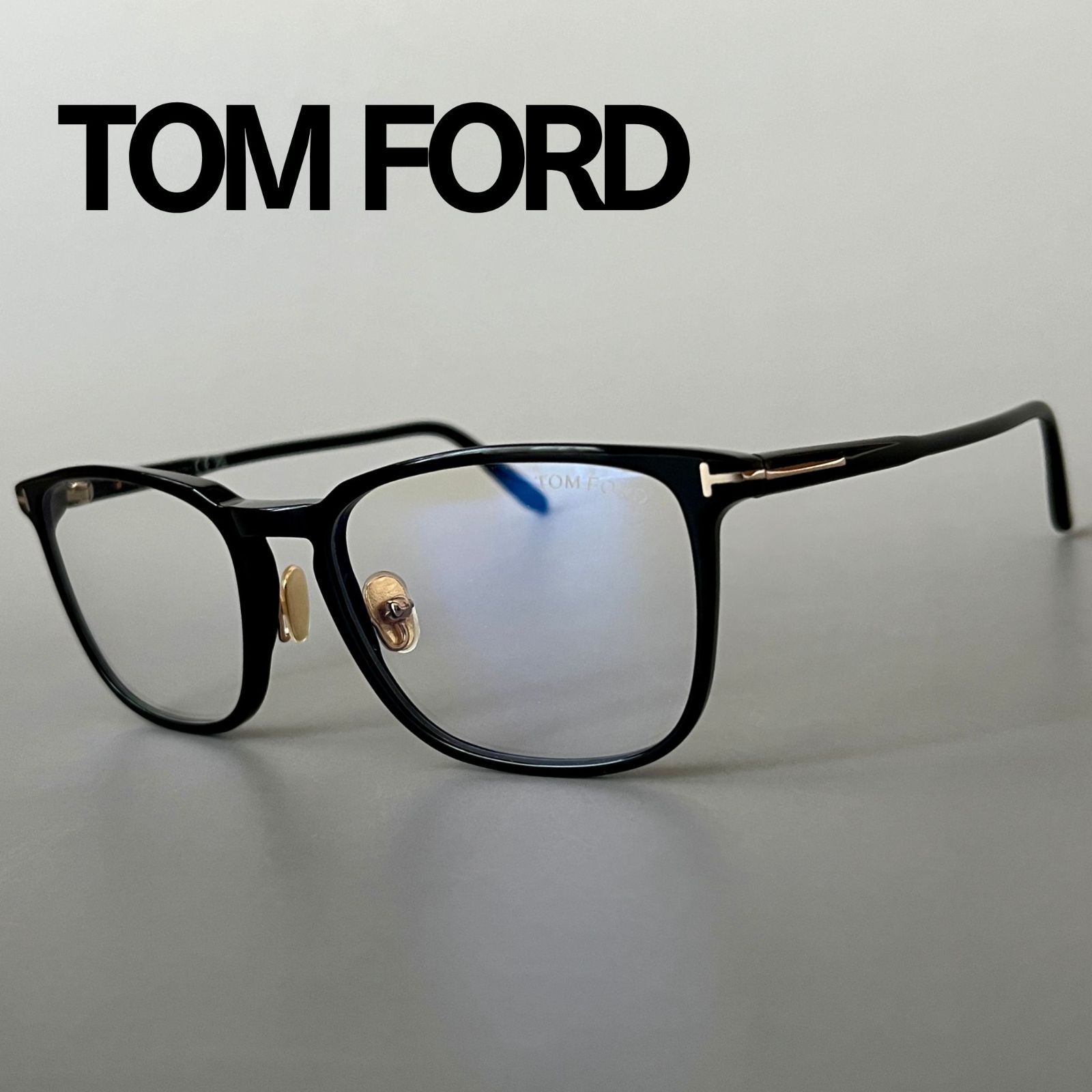 トムフォード メガネ TOM FORD 新品 ウェリントン ブラック
