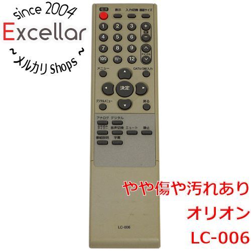 bn:4] ORION テレビ用リモコン LC-006 - メルカリ