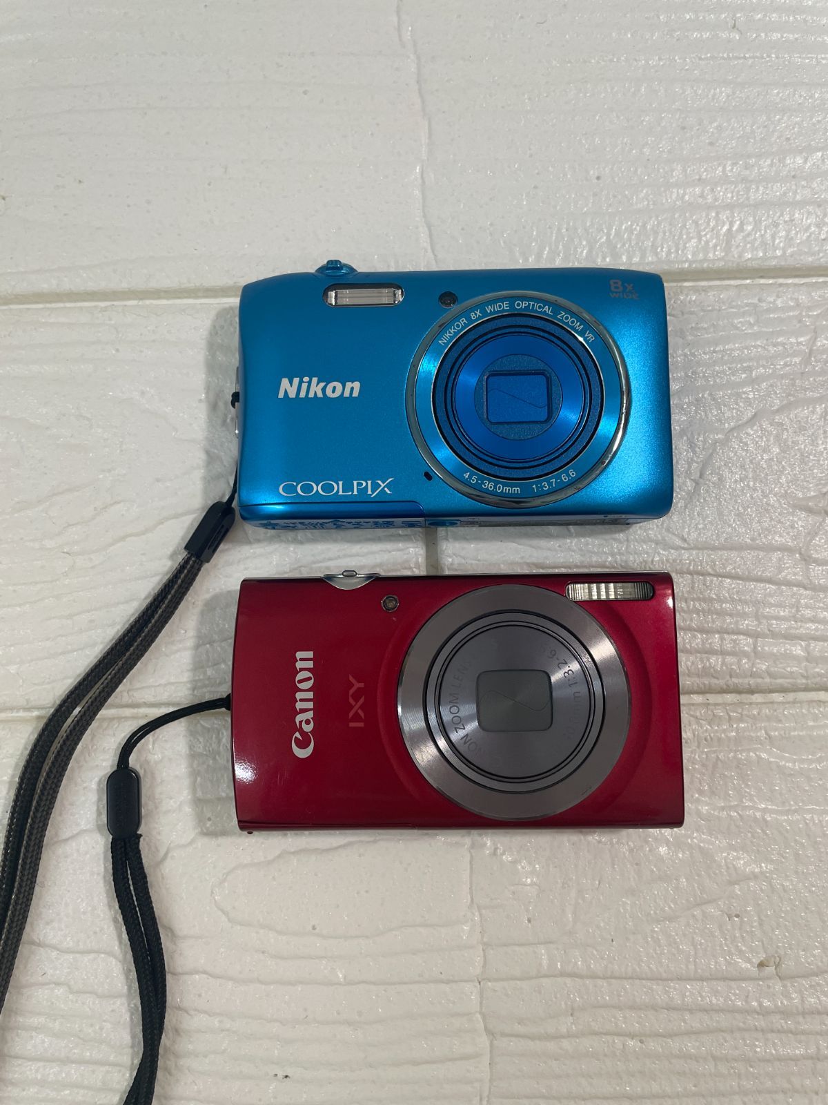 I【ジャンク品】デジタルカメラ 節約 2台 キャノンIXY160&ニコン