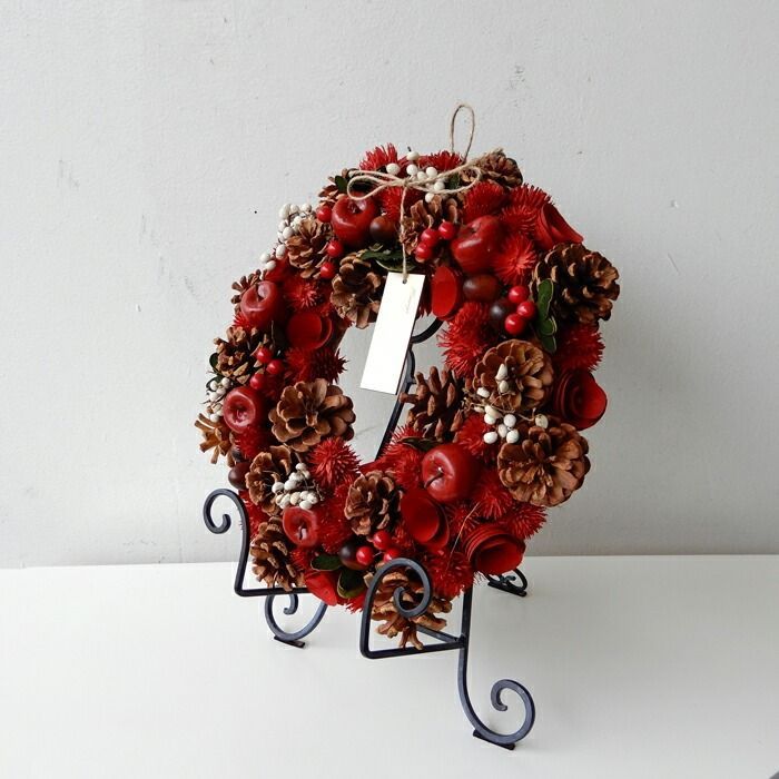 クリスマス リーススタンド フラワースタンド イーゼル 装飾 リーススタンド フラワースタンド 室内 置き型 卓上 リース リース立て