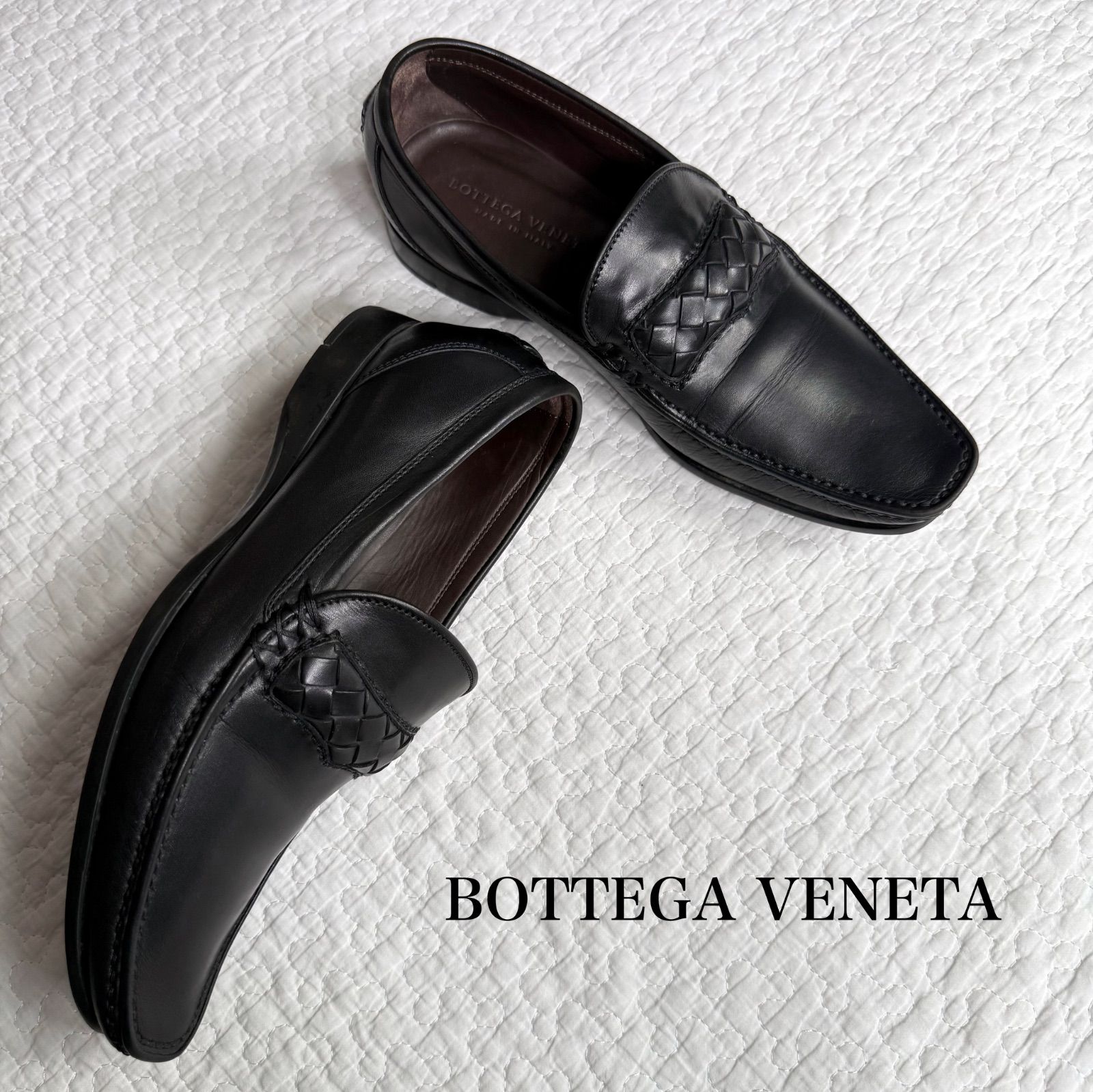 BOTTEGA VENETA ボッテガヴェネタ イントレチャート レザー ローファー 