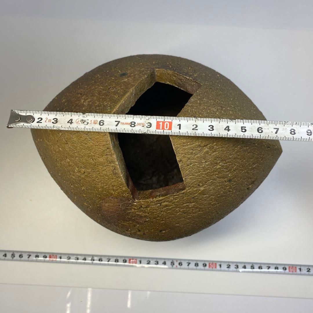 人気作家　脇本博之　備前花生　共箱　高さ22㎝　タトチ　東な6-0713☆2F 人気作家 脇本博之 備前花生 共箱 高さ22㎝ タトチ 東な6-0713