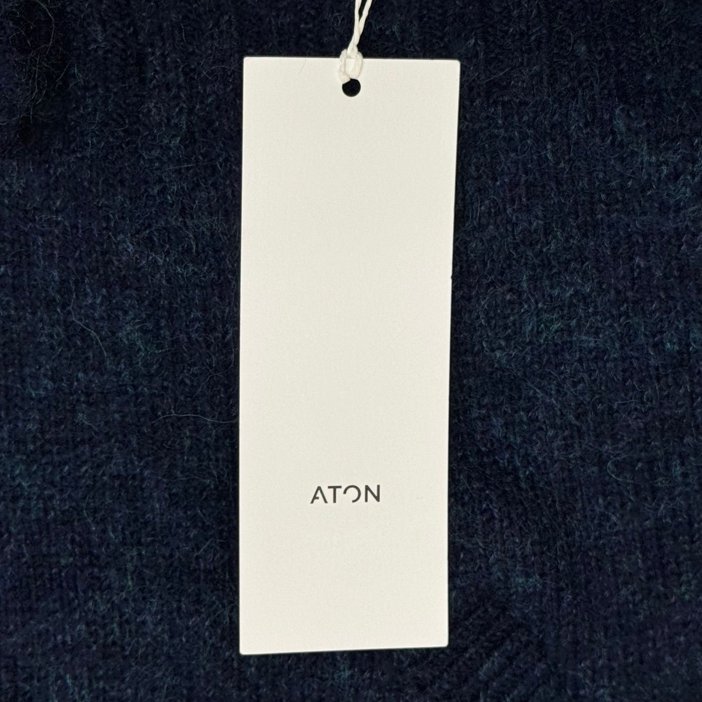 定価104500円 新品 ATON WOOL MOHAIR ZIP UP CARDIGAN ウール