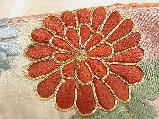 平和屋着物□豪華振袖 駒刺繍 絞り 飛鶴花文 金銀糸 金彩 着丈165cm 裄丈66cm 正絹 逸品 A-zi4745 - メルカリ