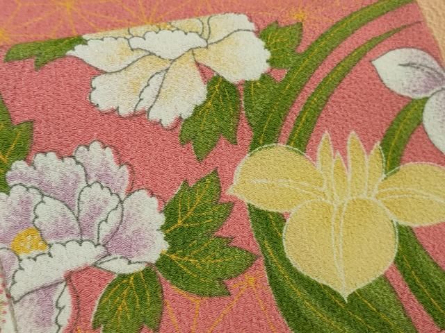 平和屋本店□極上 洗える最高級着物 ＜英＞はなぶさ謹製 小紋 花間道