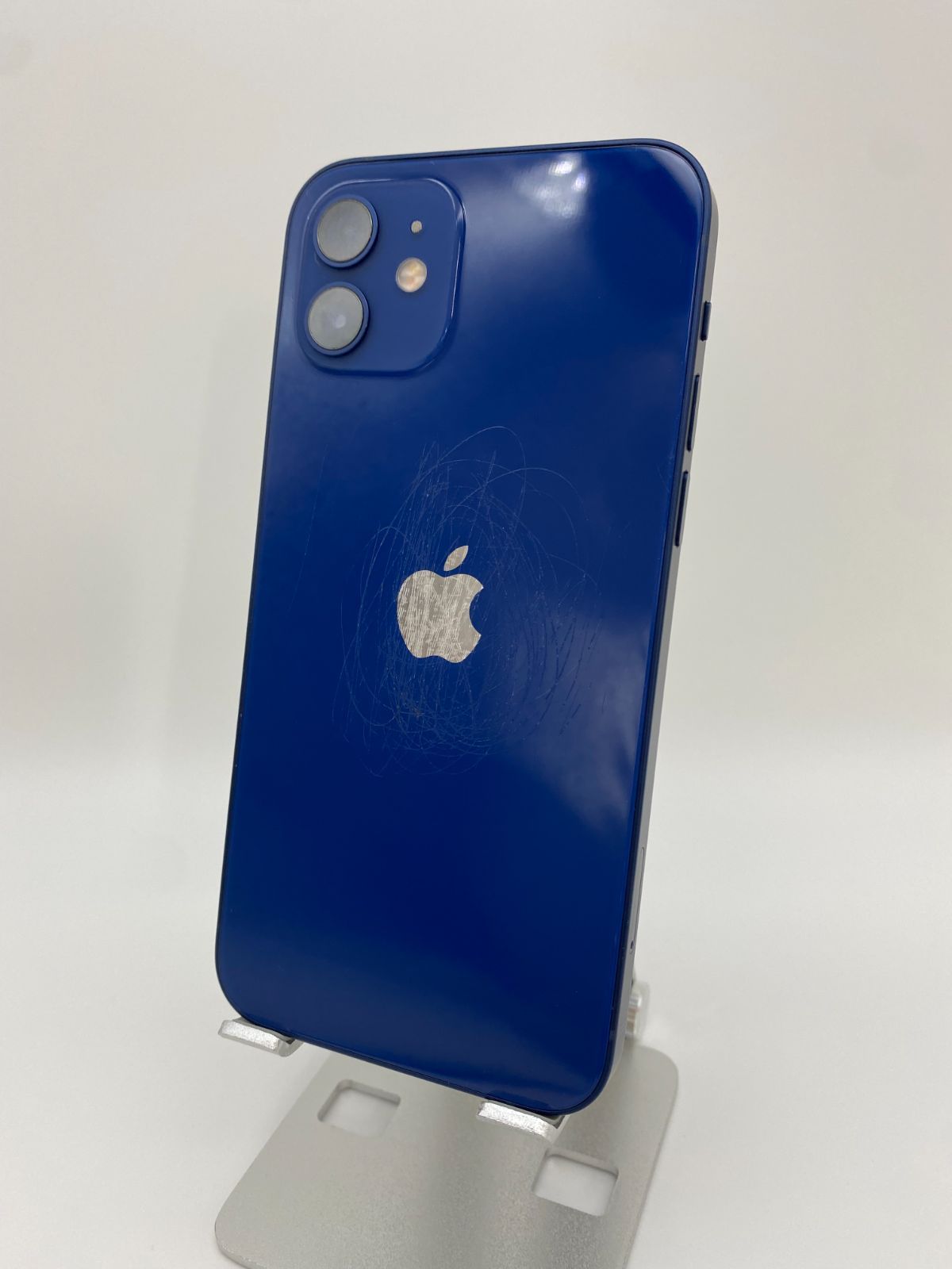 iPhone12 64GB ブルー/シムフリー/純正バッテリー100%/極薄ケース