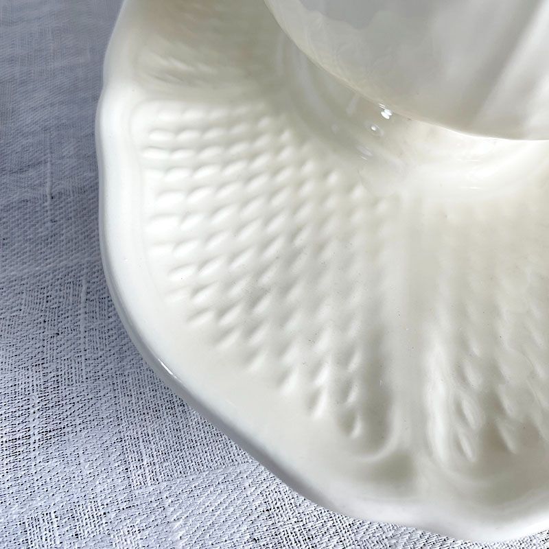 ソーシエール GIEN オフホワイト パニエ模様 現行新品 ジアン 19twd65