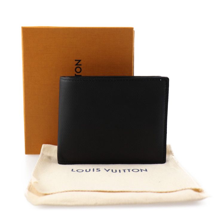 LOUIS VUITTON ルイヴィトン アンフィニ ポルトフォイユ マルコ NM 二つ折り コンパクト財布 N63334 ブラック by