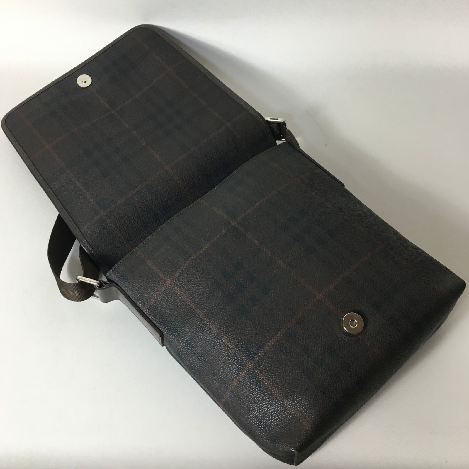 2506-238｜美品｜バーバリー ショルダーバッグ ダークブラウン