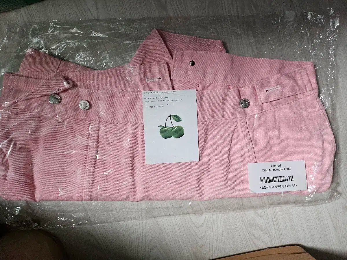 PALE JADE ペイルジェイド Stitch Jacket ピンク デニム ジャケット ステッチ クロップド