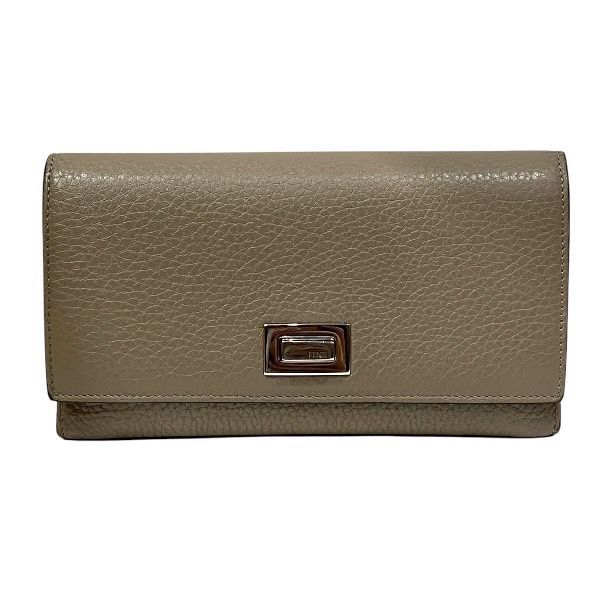 フェンディ FENDI ピーカブー 8M0437-A91B-209-1835 グレージュ 長財布 レディース