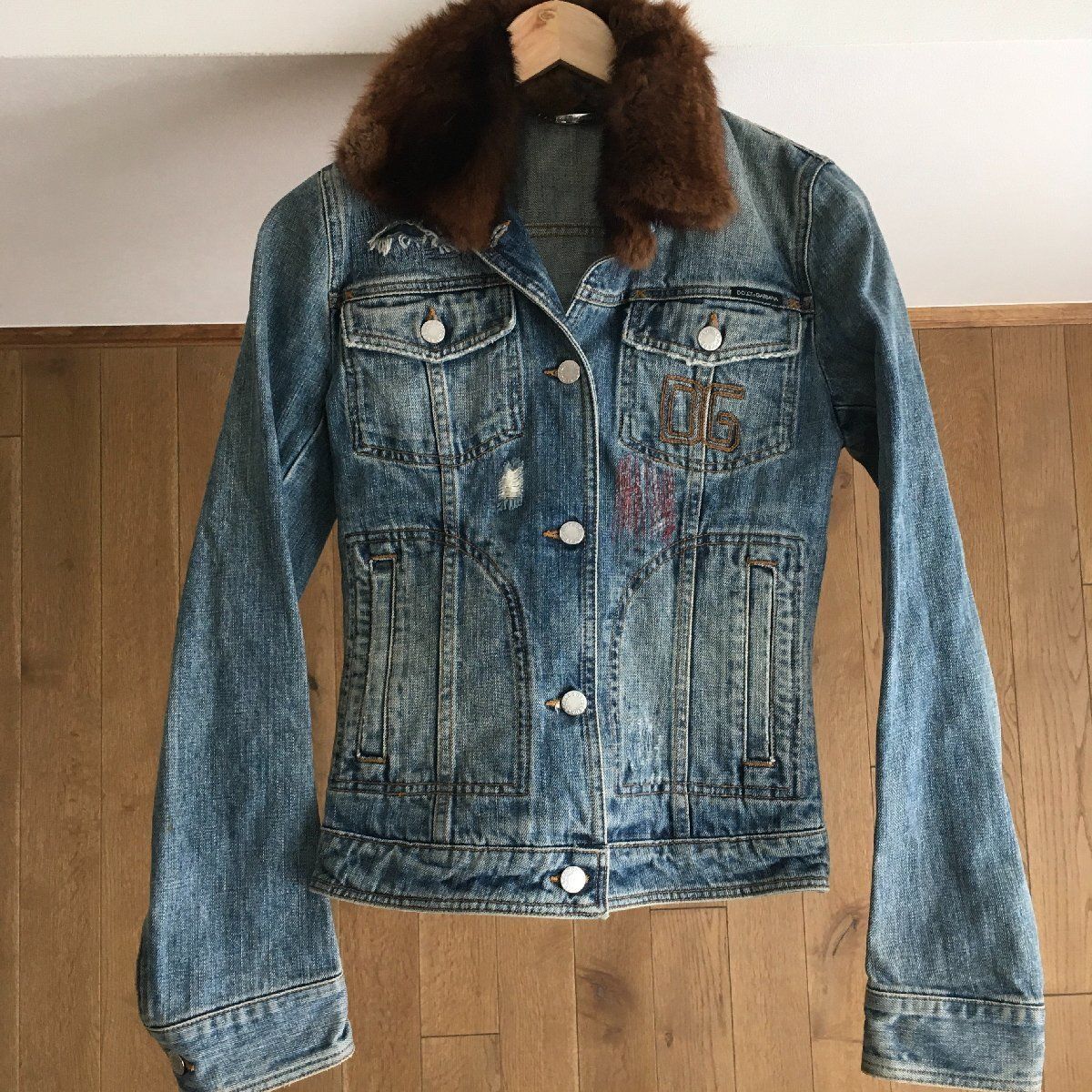 DOLCE & GABBANA デニムジャケット ファー付き 2025年最新】Yahoo!オークション -ドルガバ デニム ファーの中古