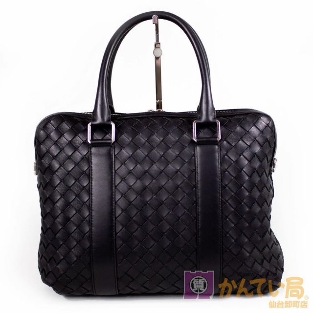 【A4可 極美品】 ボッテガヴェネタ トートバッグ ビジネスバッグ 大容量 黒 BOTTEGA VENETA】ボッテガ・ヴェネタ イントレチャート スモール