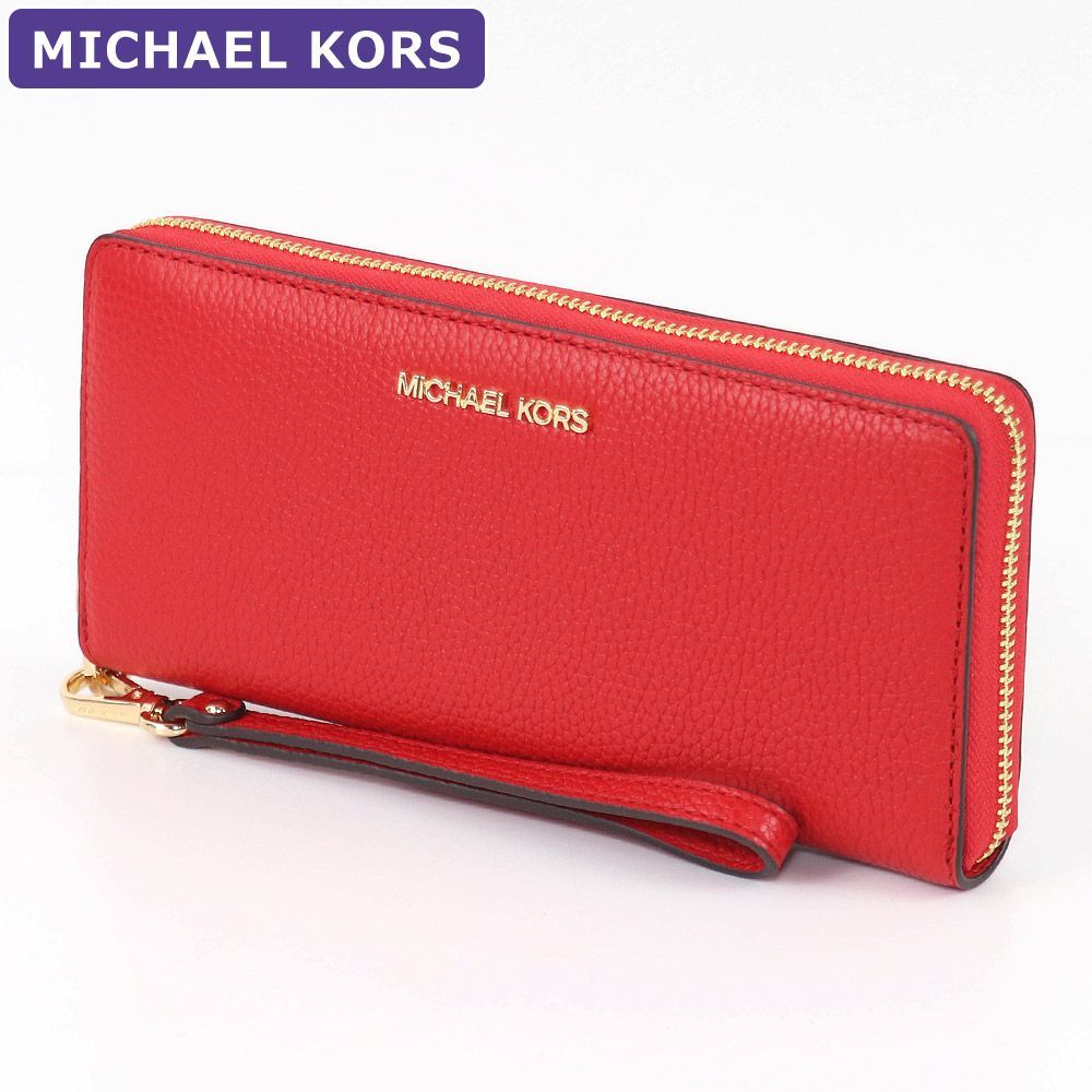 マイケルコース MICHAEL KORS 財布 長財布 35T7GTVE7L BRIGHTRED ストラップ付 アウトレット レディース ウォレット 新作  新品 未使用品 - メルカリ