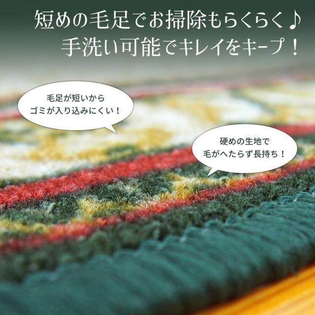 タフトプリント廊下敷き アイラス 80×540cm