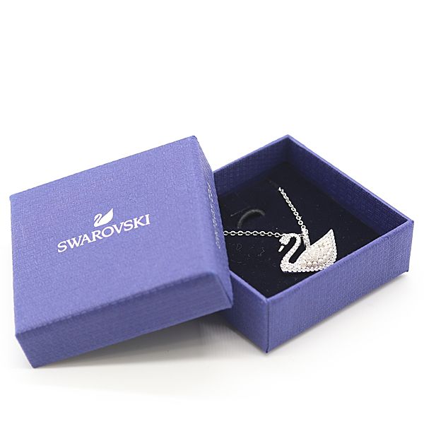 スワロフスキー　ネックレス　Impression シルバー　正規品　新品　箱付 箱付 良品 スワロフスキー ネックレス シルバーカラー ダイヤ 石