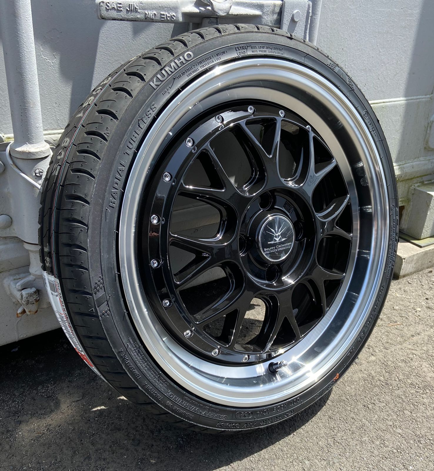 N-BOX タント スペーシアカスタム 軽自動車用 16インチ 深リム タイヤホイール 4本セット KUMHO HS51 165/40R16 165/ 45R16 BD00 ブラックポリッシュ 夏タイヤセット - メルカリ