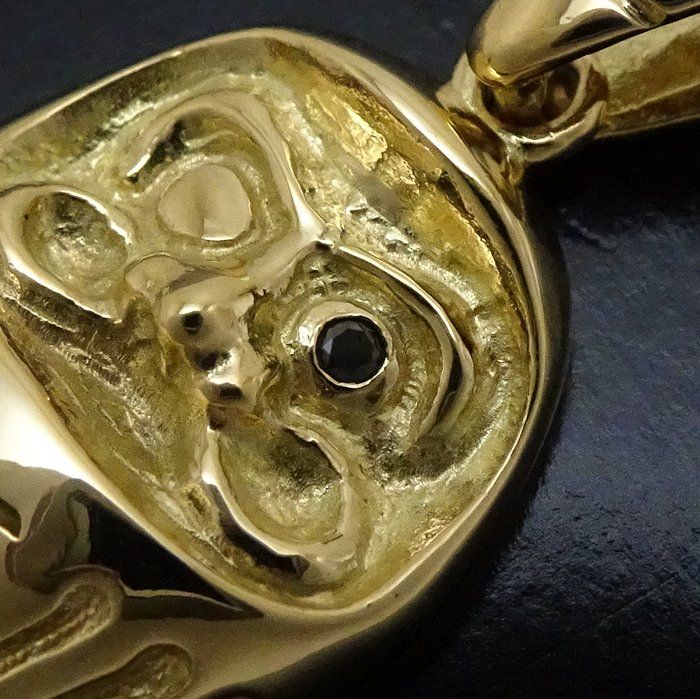 K18GG シリマナイト ブラウンダイヤ ペンダントトップ SR 約1.00ct 公式】 オール純金1.0ctダイヤモンドペンダント (ファッション