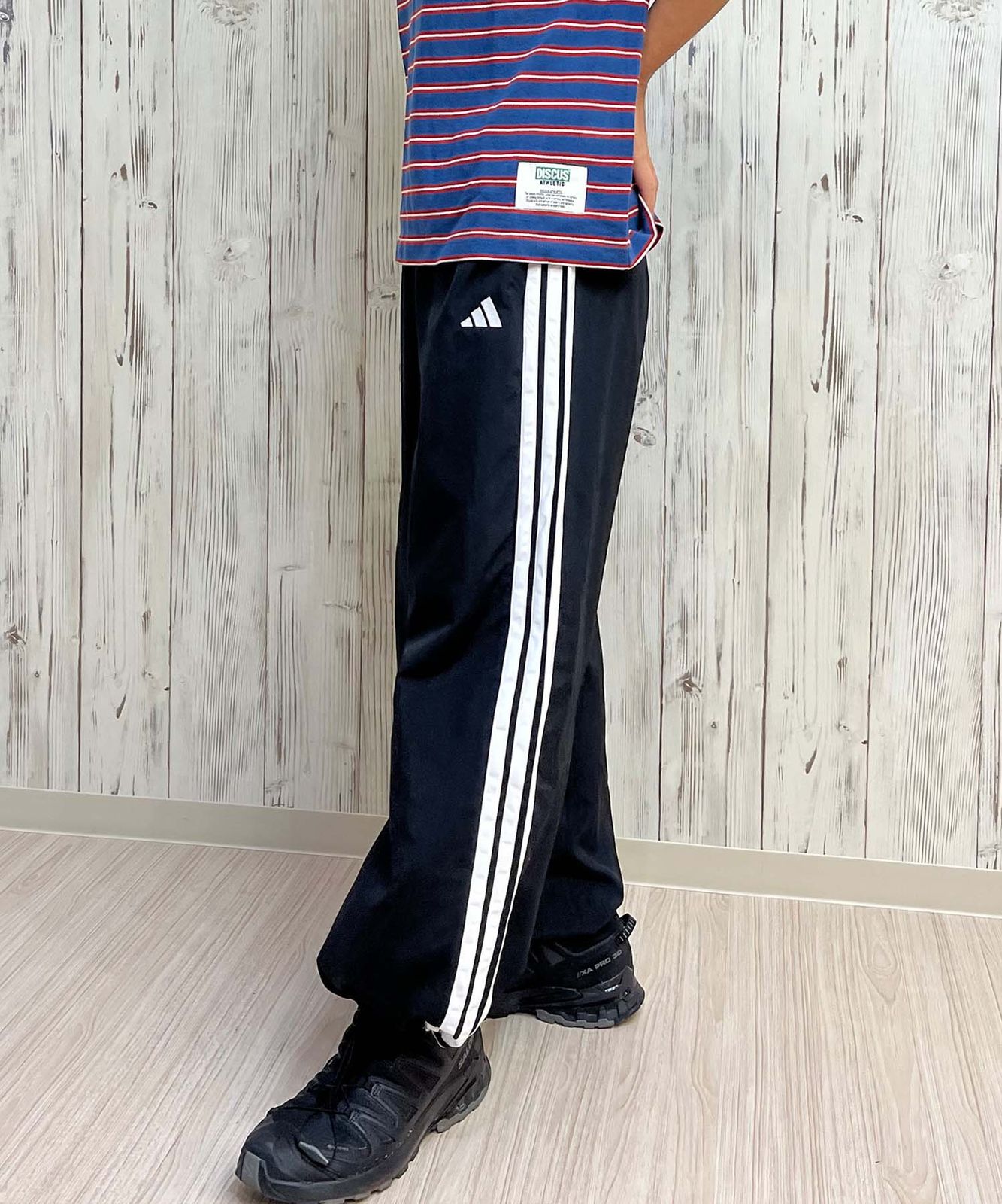 ジャージワイドパンツ／adidas × moussy ジャージワイドパンツ／adidas × moussy