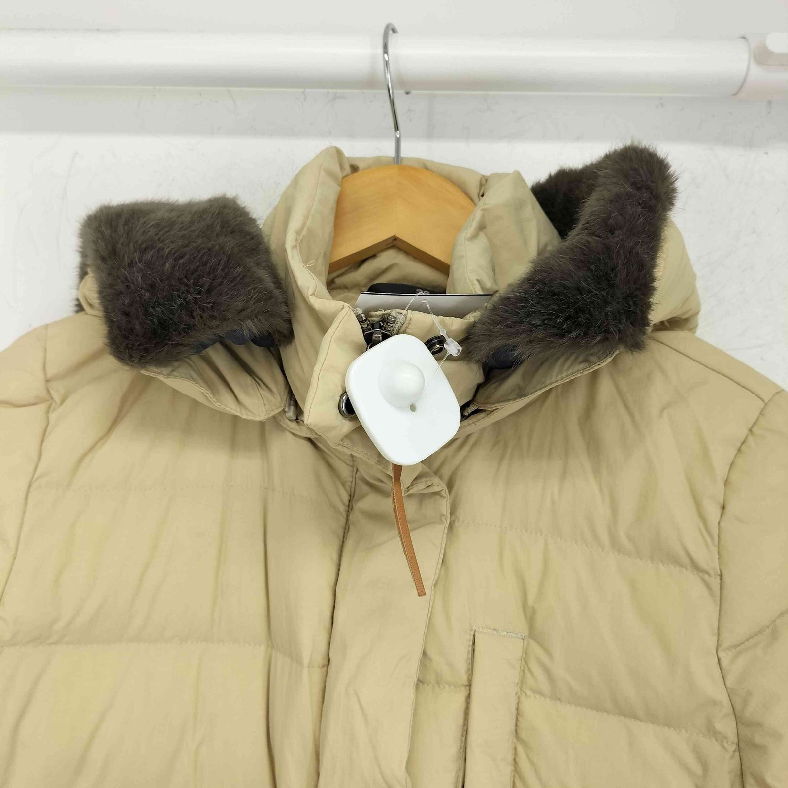 エーグル AIGLE フェイクファー付きフーデッドロングダウン