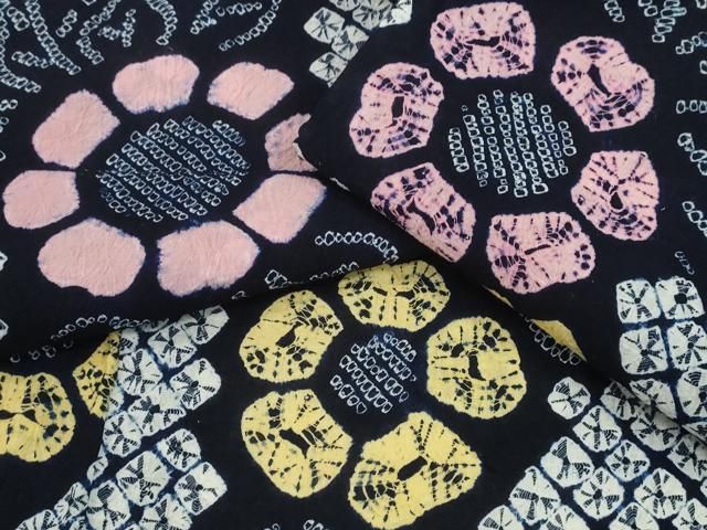 平和屋着物∴夏物 浴衣 有松鳴海絞り 菊文 綿 CAAY4654ng