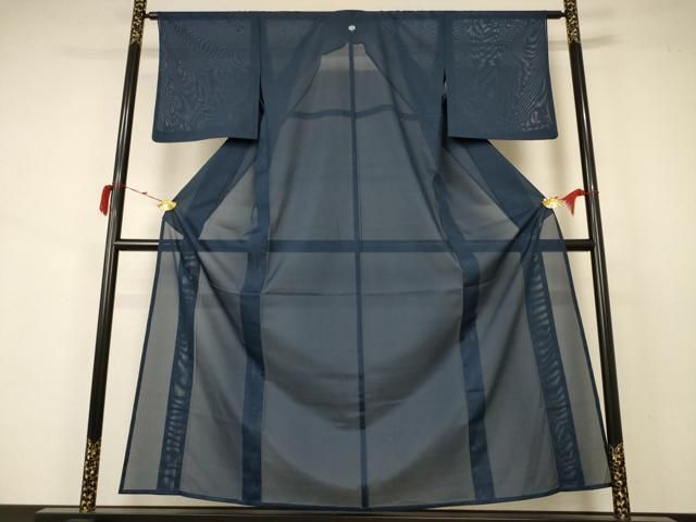 平和屋着物＊夏物 色無地 絽 褐返色 洗える着物 AABB2615jd