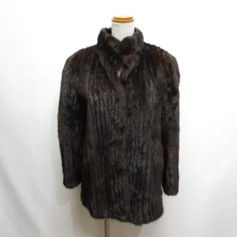 ▲未使用 Mifurelle ミファエル バイオレットミンク 毛皮コート △未使用 Mifurelle ミファエル バイオレットミンク 毛皮コート
