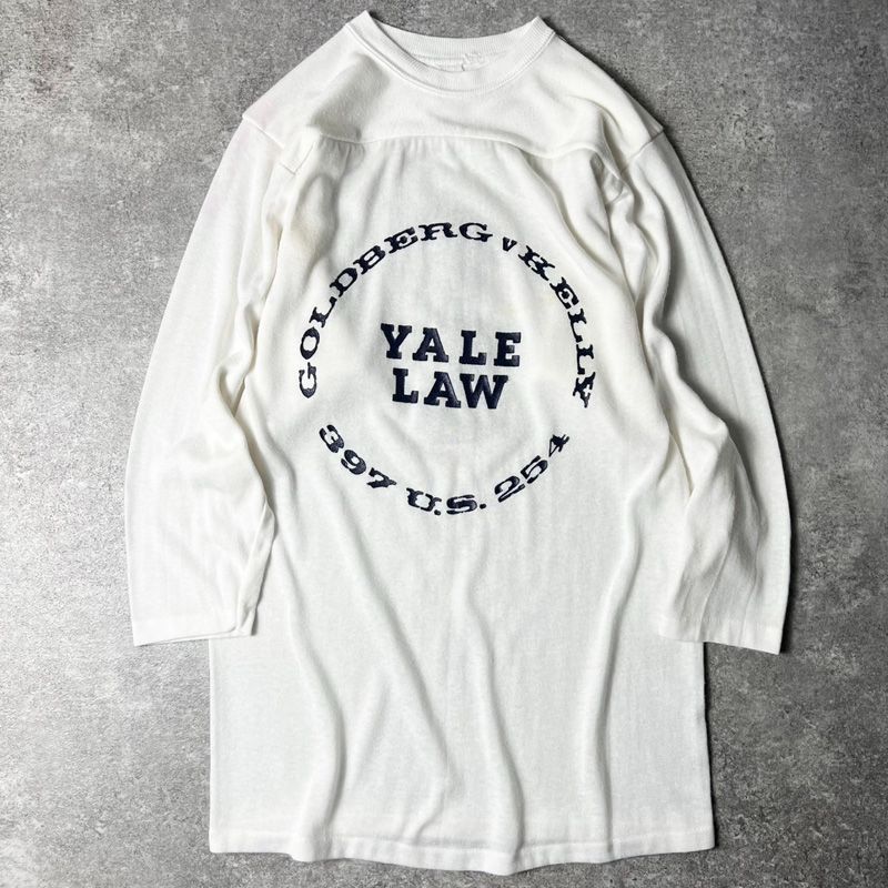 80s YALE vintage ナンバリングフットボールT