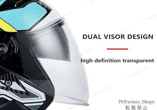 ジェットヘルメット 3|4型 ヘルメット オープンヘルメット ハーフヘルメット バイクヘルメット デュアルバイザーヘルメット DOT承認 耐久性 安全性 通気性 ユニセックス グレー＆ブラック A197 WWW_NOITHATQUANGTHANH_NET