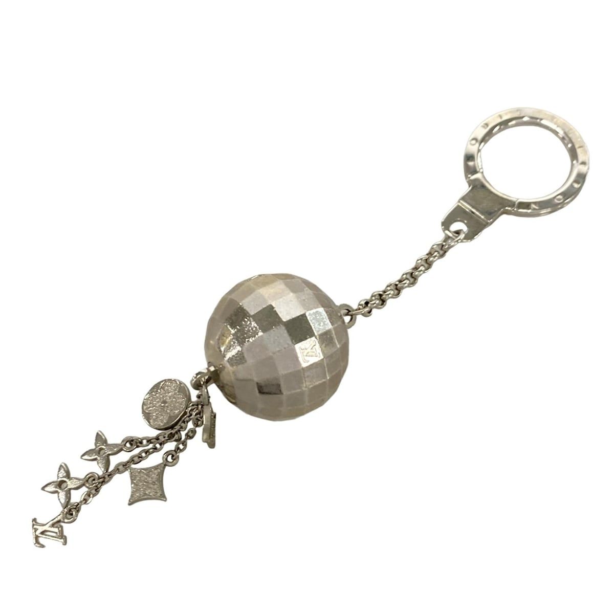 LOUIS VUITTON ルイヴィトン キーホルダー チャーム ポルト クレ グリッター M65378 シルバー