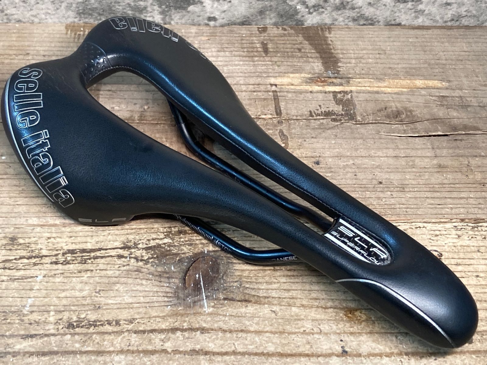 JL142 セライタリア Selle Italia SLR Superflow サドル 黒 MANGANESEレール