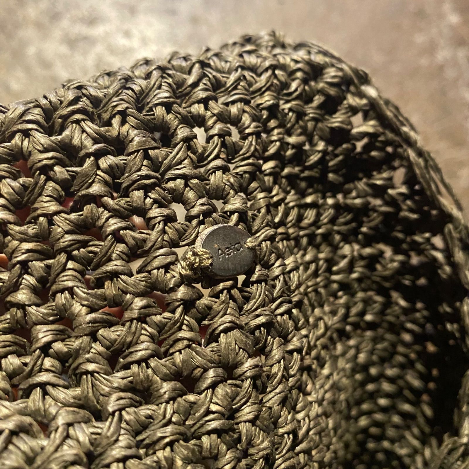 Aeta 25SS SHOULDER：M アエタ ショルダー ラフィア素材 メッシュ