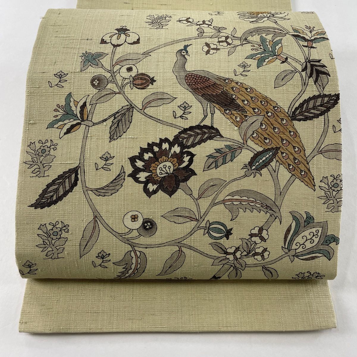 開き名古屋帯 美品 逸品 正絹 【中古】 