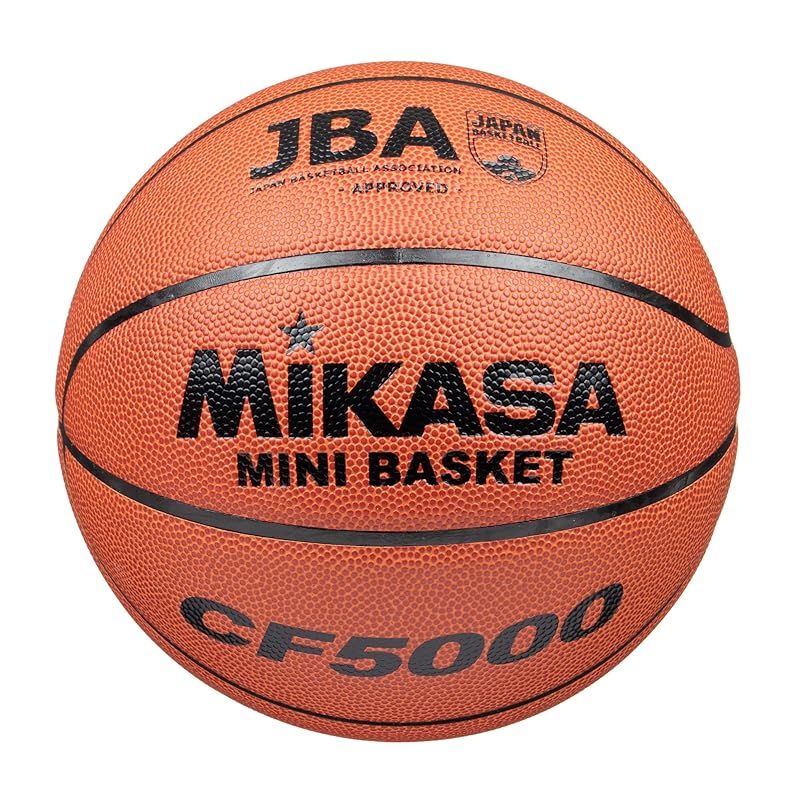 ミカサ(MIKASA) バスケットボール 5号 日本バスケットボール協会 検定球 (男子用・女子用・小学生) ミニバスケット 人工皮革 茶 CF5000 推奨内圧0.42(kgf/?) 0