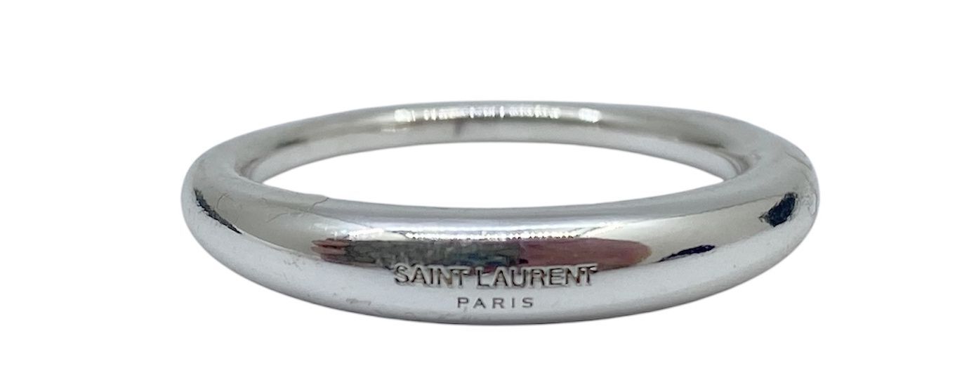 SAINT LAURENT シルバーリング ロゴリング　シンプル Yves Saint Laurent - SAINT LAURENT サンローラン リング 真鍮