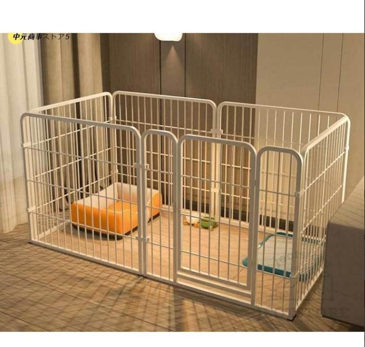 室内外犬用サークル ドア付き