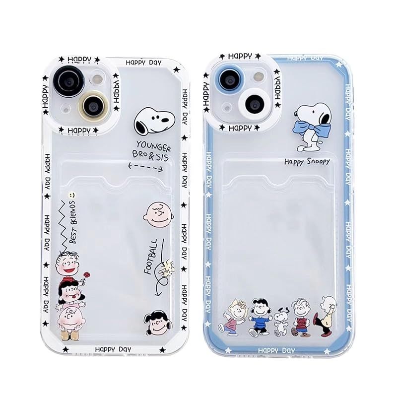 新品　LYLIDIA スヌーピー iPhone14pro max 用 スマホケース スヌーピー 透明 TPU iPhone14pro max 保護ケース 黄変しにくい ポケット付き 背面収納 カード収納 レンズ保護 落下防止 指紋防止 衝撃吸収 iPh