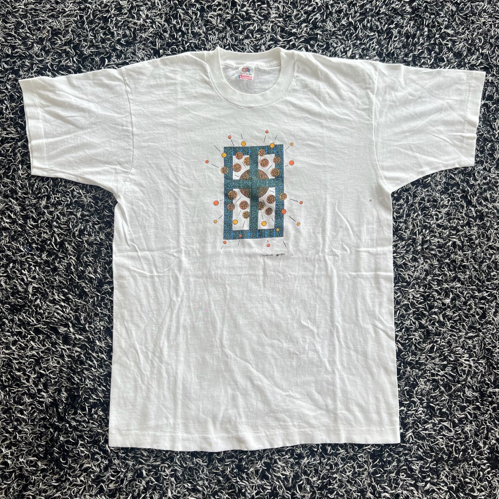 90s 魔法陣 サイケデリックアート USA製 アートTシャツ Fruits Of The 