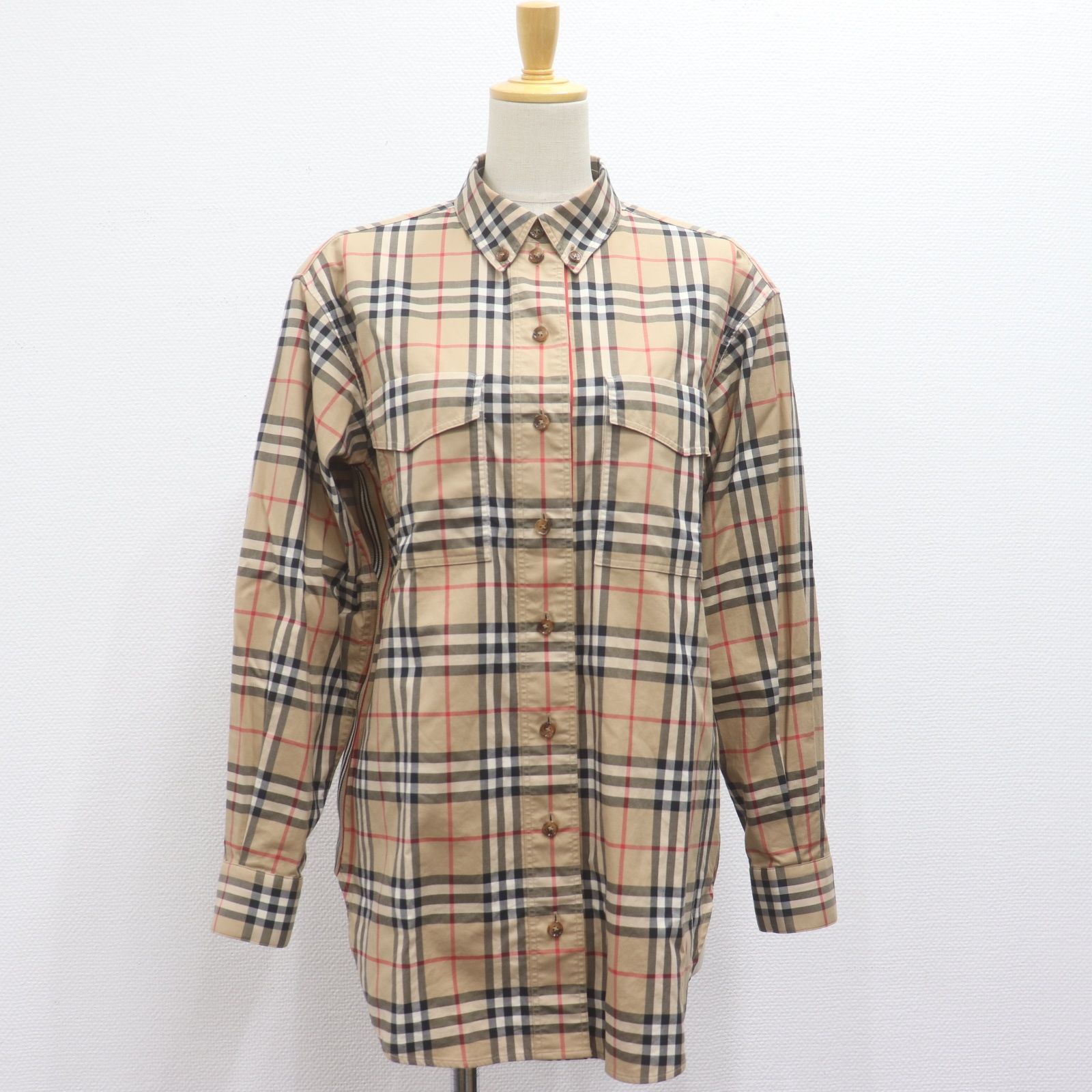 IT6V8IR3V6PC BURBERRY バーバリー ノバチェック シャツ 長袖 8022285 レディース サイズ IT 34 トップス ベージュ IT6V8IR3V6PC BURBERRY バーバリー ノバチェック シャツ 長袖 8022285