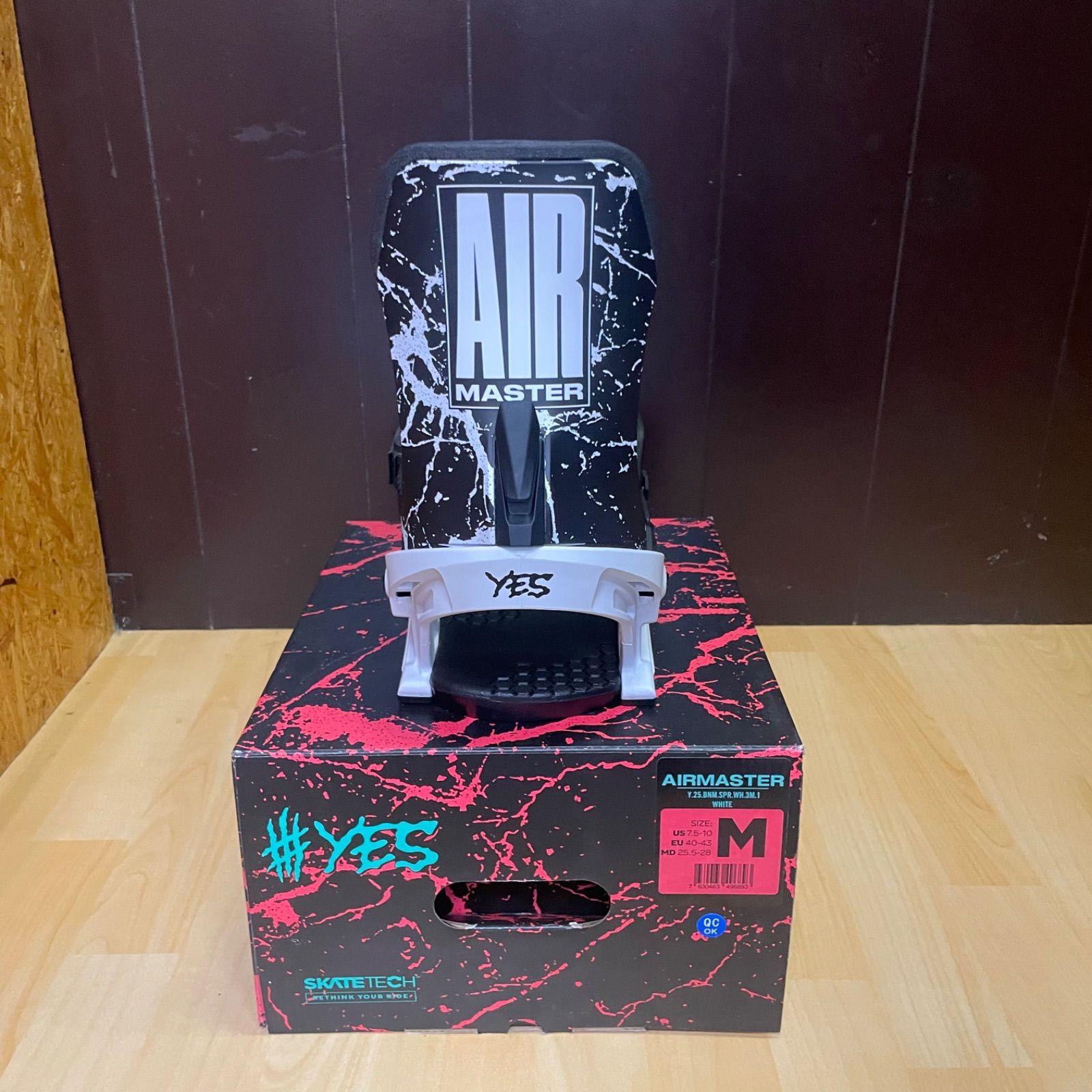 YES AIR MASTER Mサイズ Airmaster XTRM Men's Snowboard Bindings