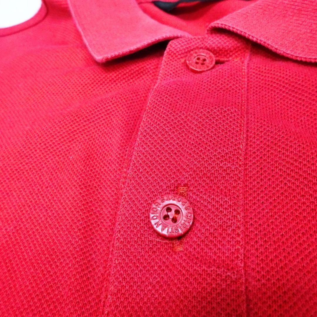 最高級】 Christian Dior 長袖 ポロシャツ 刺繍 グリーン