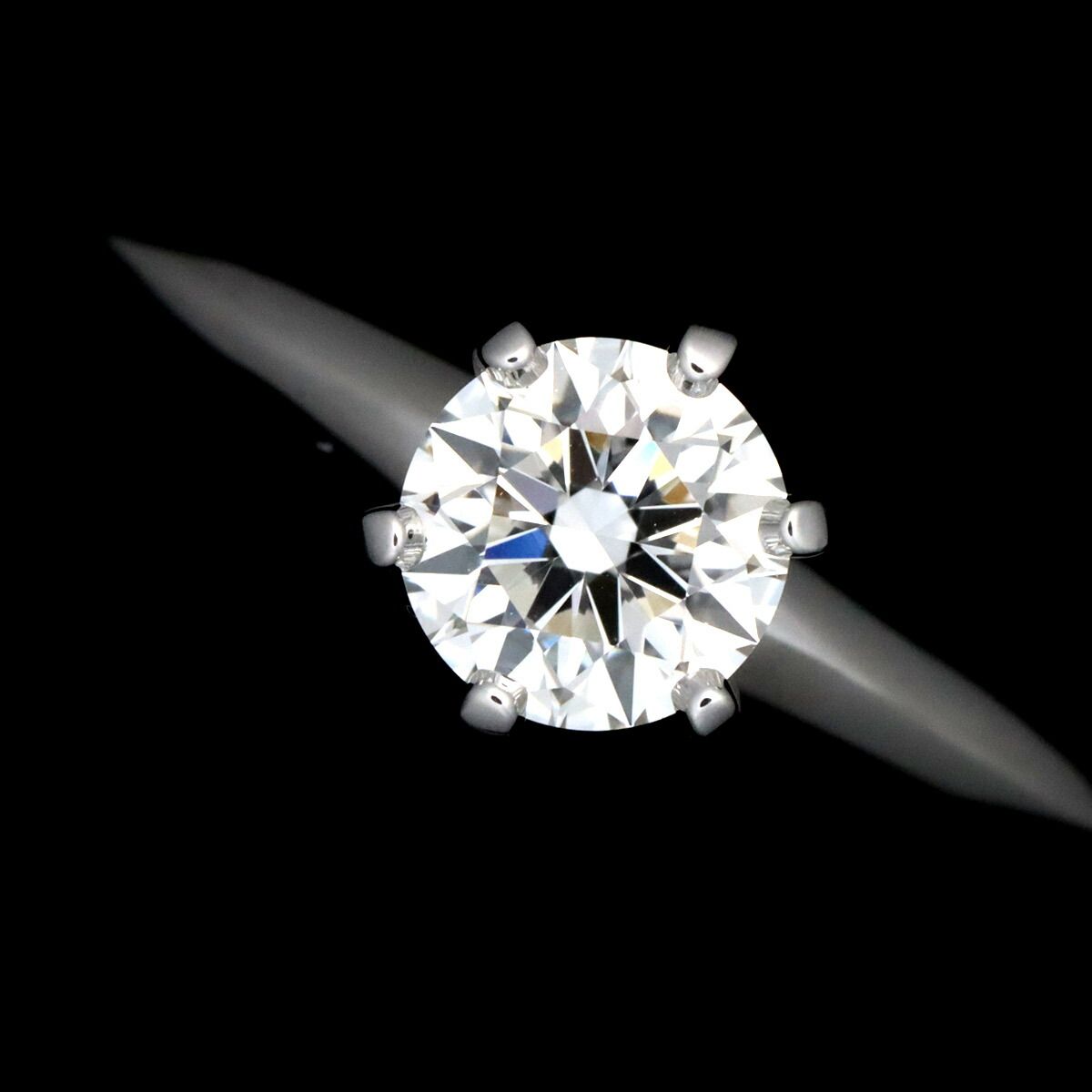 ティファニー TIFFANY&CO. ソリティア ダイヤ 0.54ct G/VS1/3EX 8号
