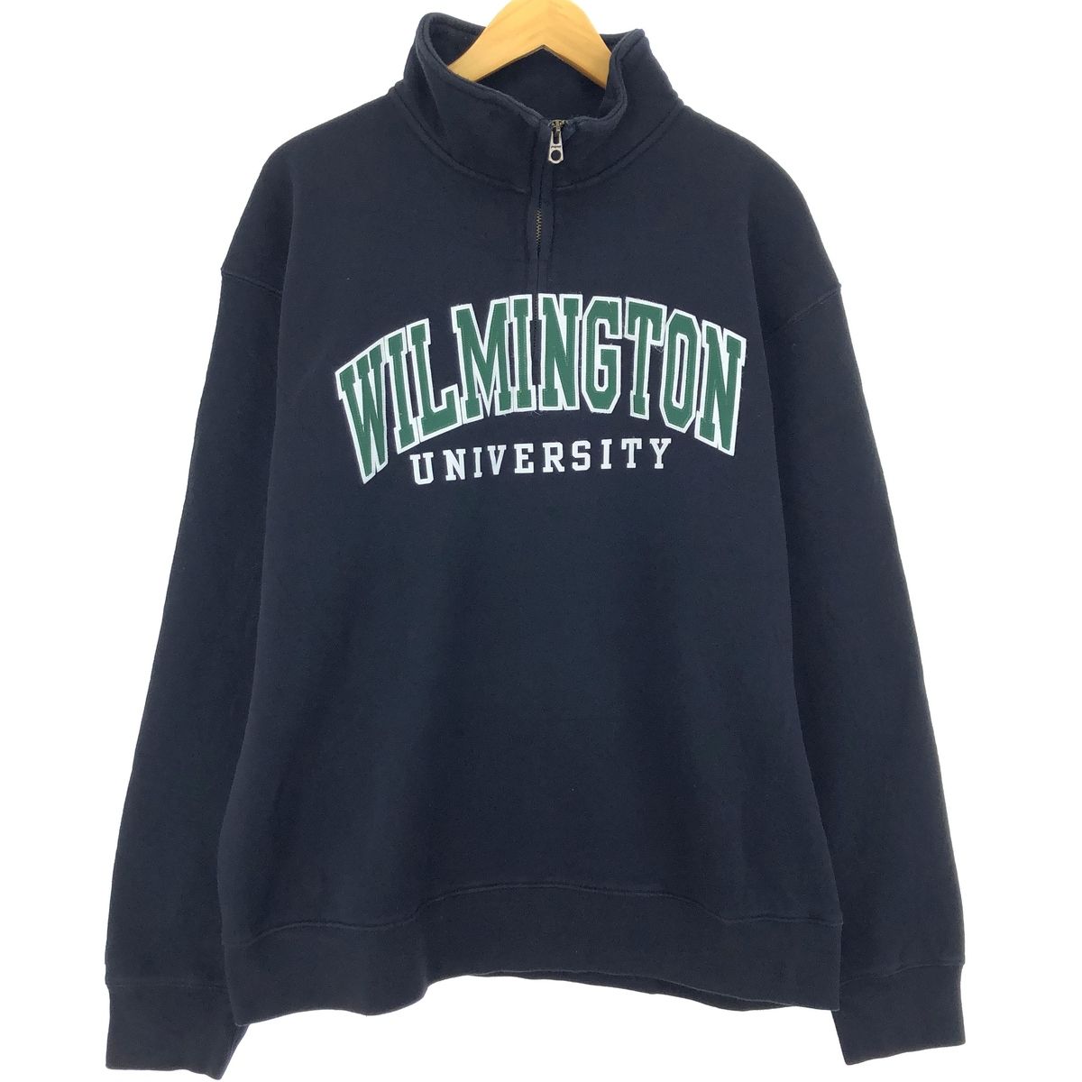 古着 ジャンスポーツ JANSPORT カレッジ ハーフジップスウェットシャツ トレーナー メンズXL/eaa409602