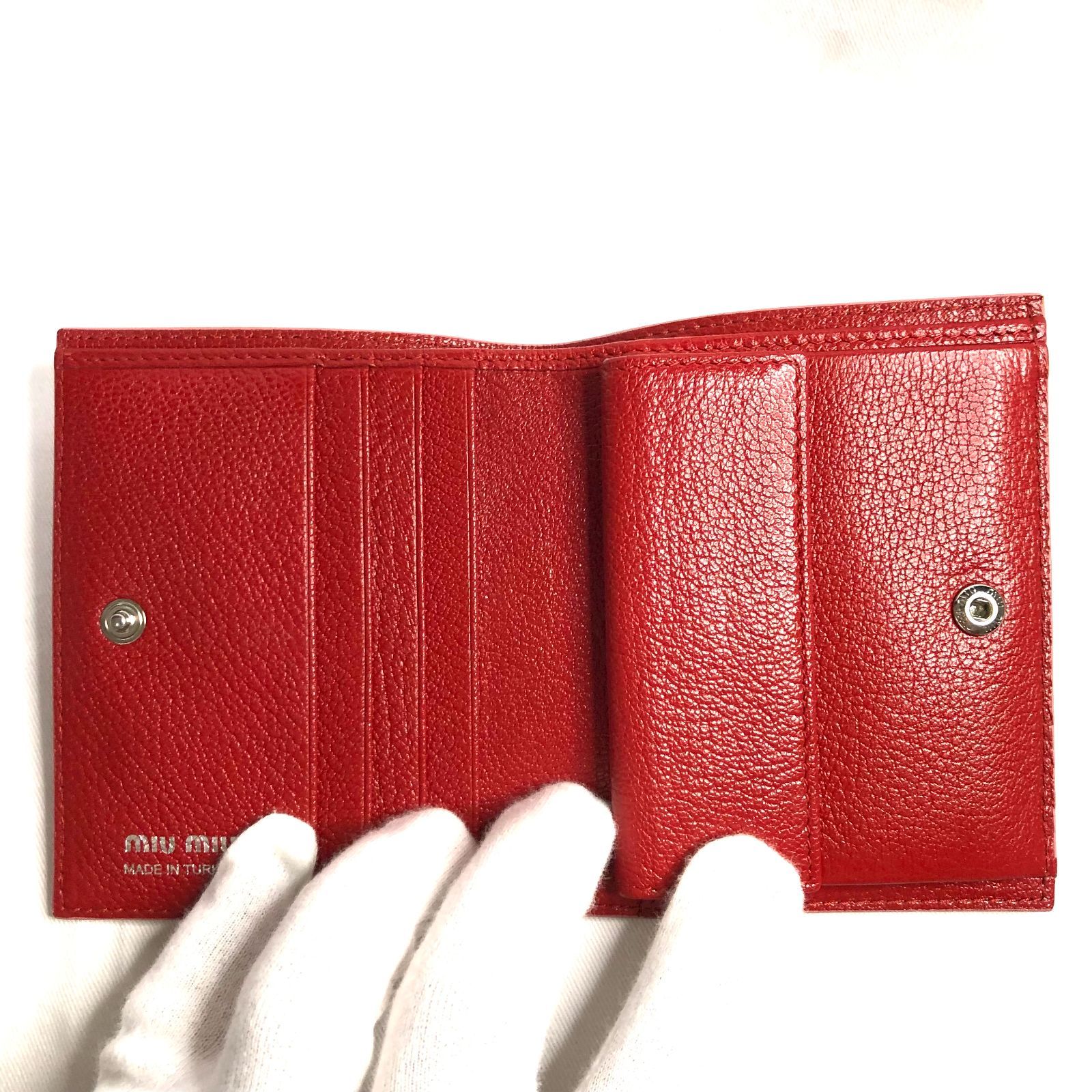 ⭐超美品⭐miu miu ミュウミュウ 折り財布 キャットモチーフ  