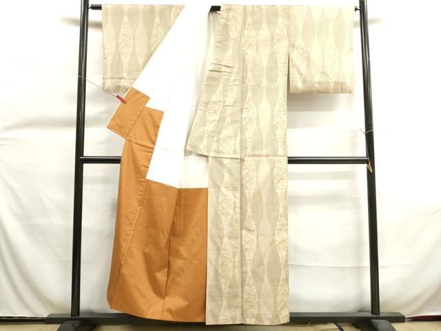 平和屋着物○上質な紬 絣間道 正絹 逸品 未使用 DAAU0613tw