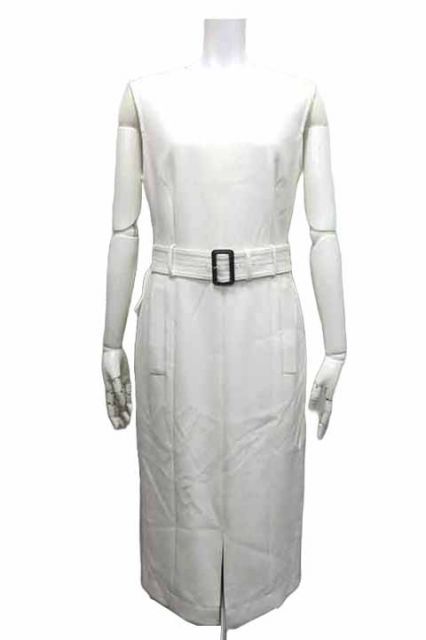 新古品 ♥ HUGO BOSS ヒューゴボス ワンピース レディース ノースリーブ ベルト付き サイズIT38A