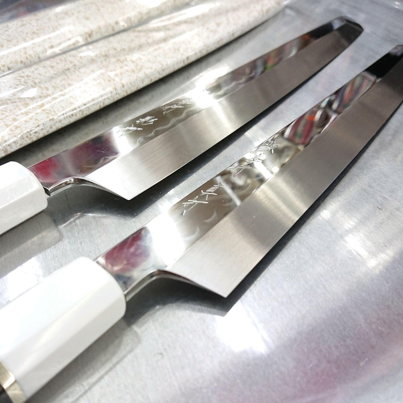 堺孝行 真打 影打 水本焼 包丁 剣型柳刃 先丸正夫 300㎜ 新品 サヤ付き 