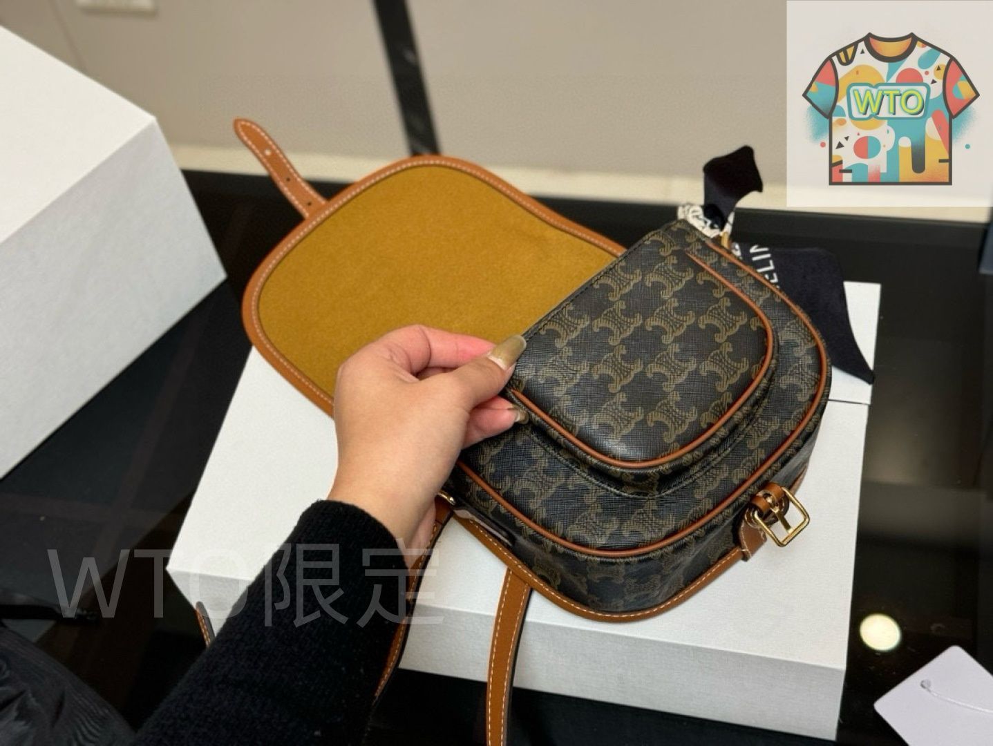 Celine] サドルバッグ モノグラムデザイン - ギフトボックス付き