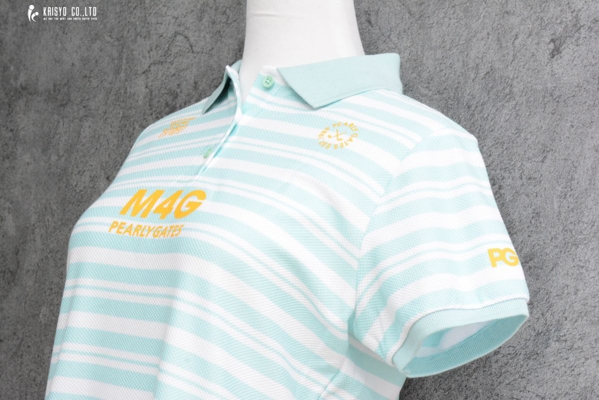 レディース パーリーゲイツ PEARLY GATES レディース ワンピース ボーダー柄 ホワイト ブルー サイズ1 055-3224612